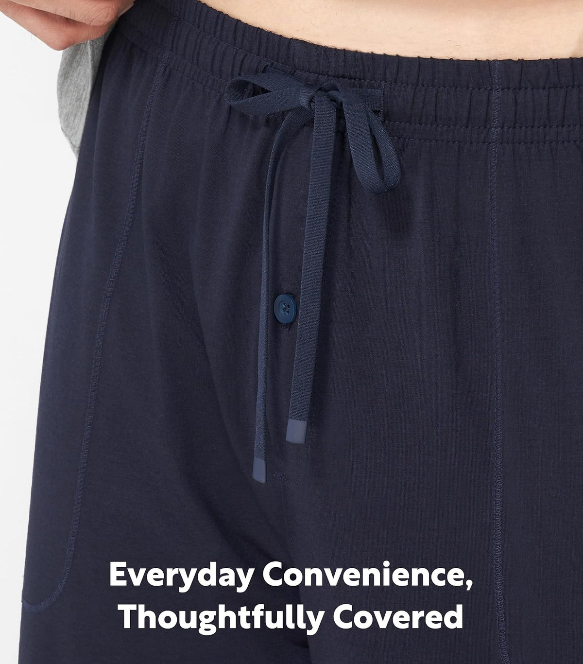 DAVID ARCHY Men's Long Sleeve Pajama Set, Soft Cotton Rayon