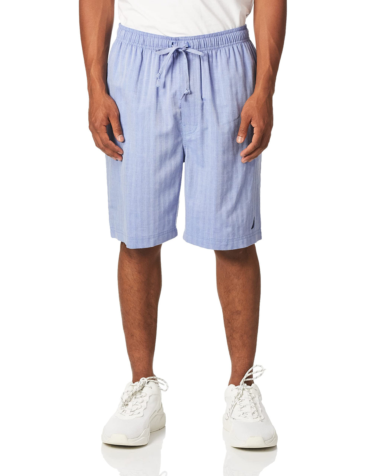 Nautica Men's Soft Woven 100% Cotton Elastic Waistband Sleep Pajama Short
