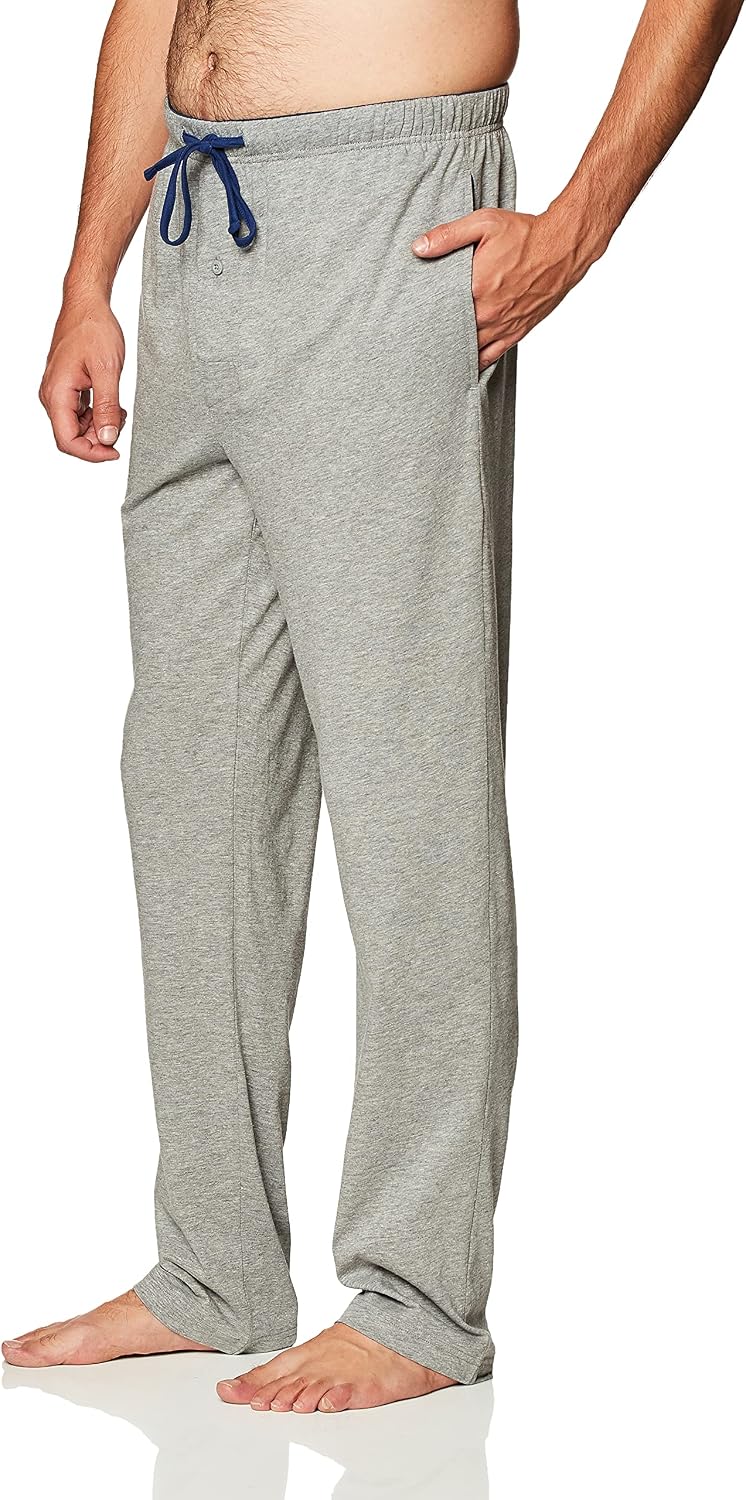 Hanes Men's Solid Knit Sleep Pant With Pockets and Drawstring