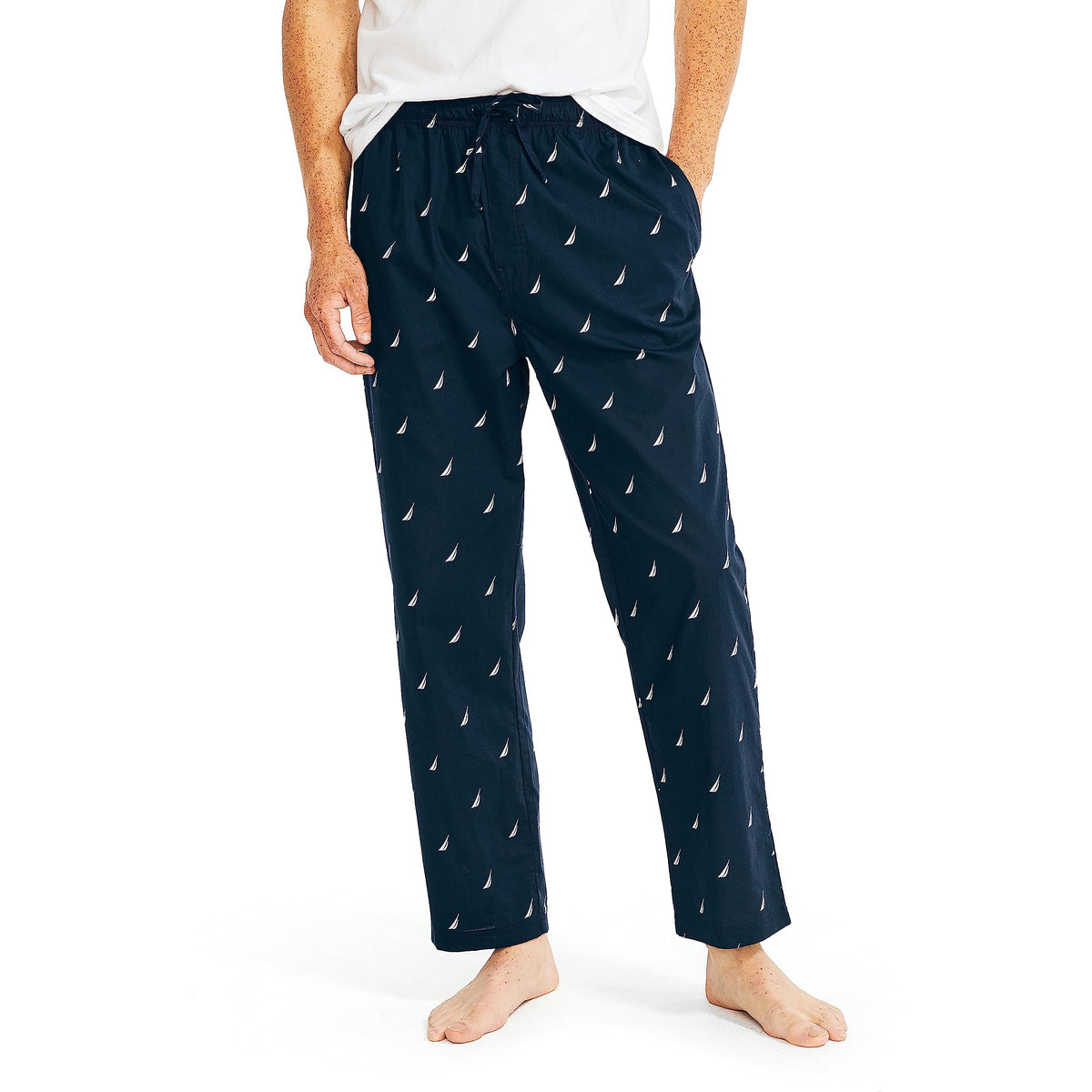 Nautica Men's Soft Woven 100% Cotton Elastic Waistband Sleep Pajama Pant