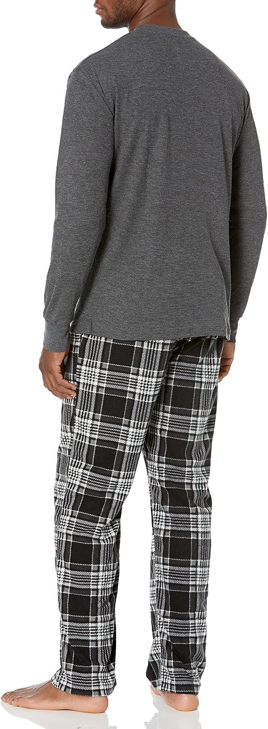 Beverly Hills Polo Club Men's Beverly Hills Polo Polar Fleece Set W/Ls Thermal Top