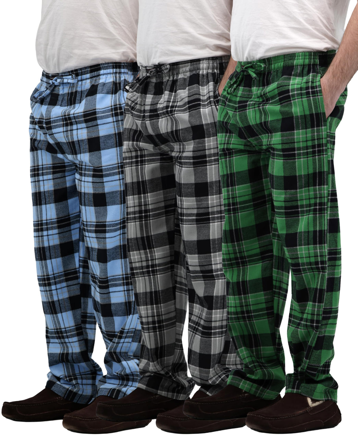 Andrew Scott Men's Flannel Drawstring Pajama Pants