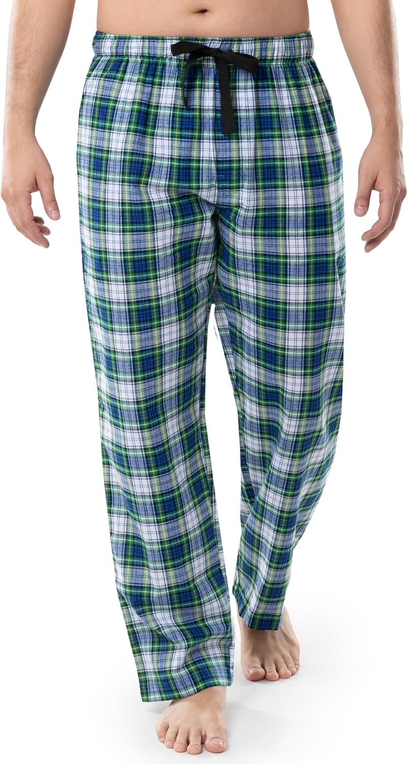 Fruit of the Loom Men's Broadcloth Woven Sleep Pajama Pant