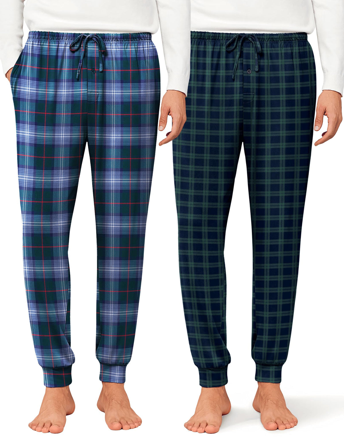 Ekouaer Mens Pajama Pants Jogger Comfy Loungewear with Pockets Drawstring
