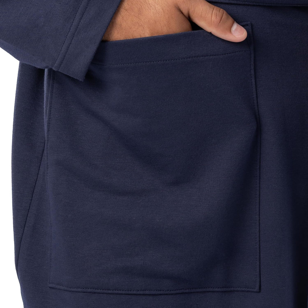 IZOD Men's Micro French Terry Cloth Hooded Bathrobe