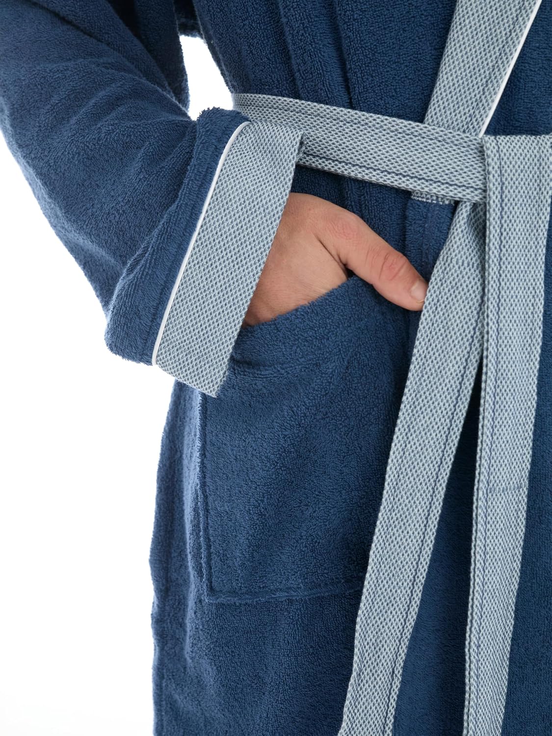 Luxurious Men's Robe, 100% Turkish Cotton, Bathrobe Men, Long Spa Robe