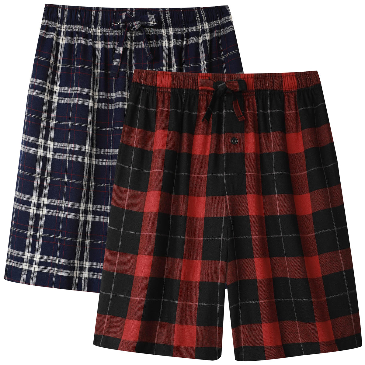BAMBOO COOL Men's Pajama Bottoms Plaid Pajamas Pants Soft Lounge Woven Pj