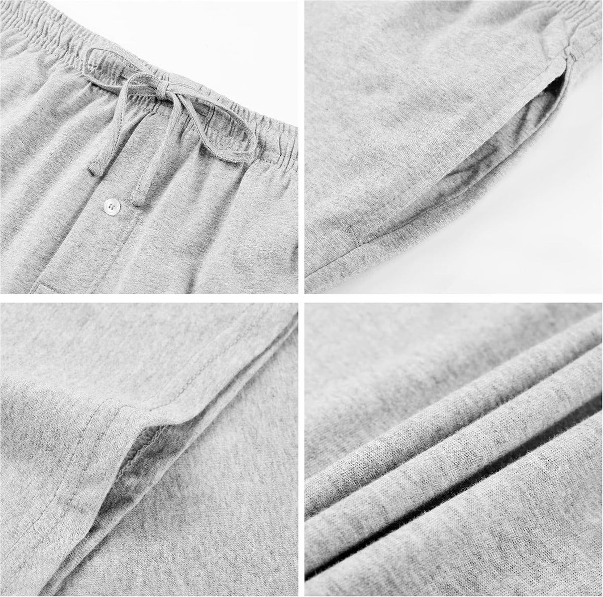 U2SKIIN Men 100% Cotton Pajama Pants Lightweight Soft Bottoms