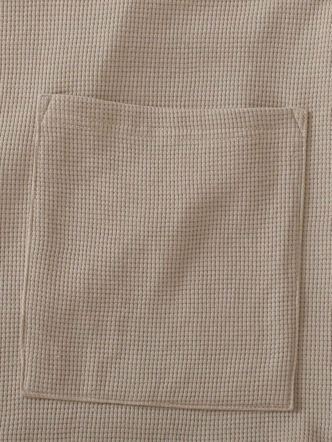 Latuza Men's Waffle Knit Hooded Robe Lightweight Bathrobe